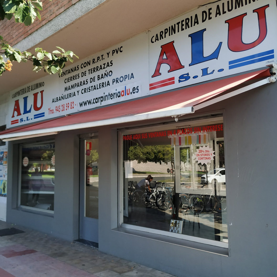 cartel carpintería alu